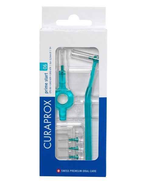 Курапрокс Curaprox ершик межзубный 5шт CPS06 prime start с держателем UHS 409 и UHS 470