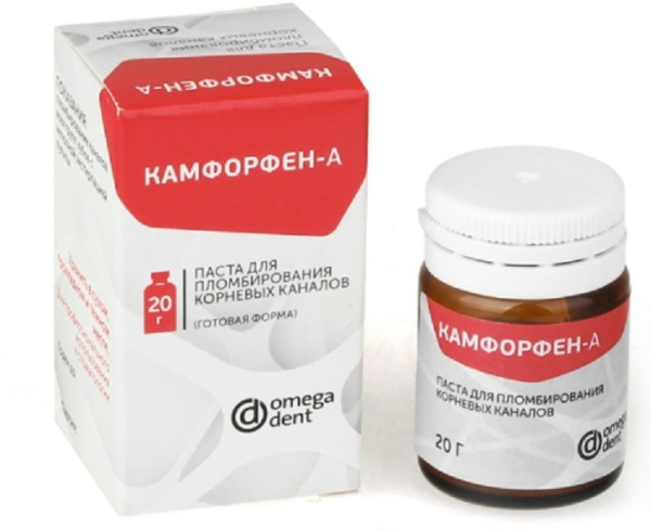 Камфорфен А паста для пломб.каналов,20 г, Омега *