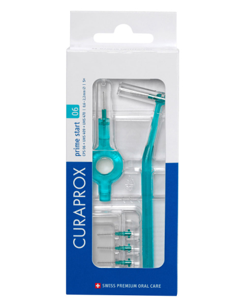 Курапрокс Curaprox ершик межзубный 5шт CPS06 prime start с держателем UHS 409 и UHS 470