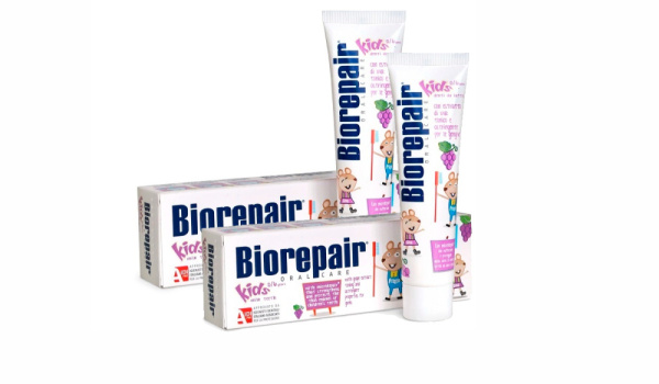 Паста Bio Repair Kids с гидроксиапатитом и экстрактом винограда 50 мл без фтора